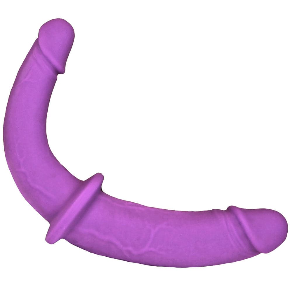 Duo Brief Harness & Double Trouble Double Dildo - PACKAGE DEAL