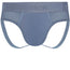 RodeoH side loading Jock packing underwear in slate blue form the front