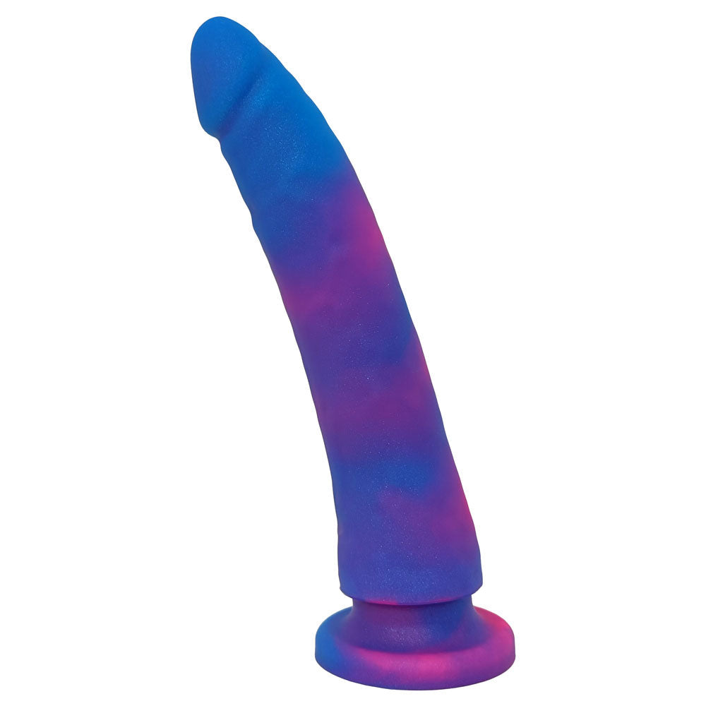 rodeoh nexus slim dildo in celestial blue and pink