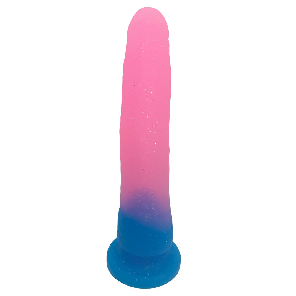 rodeoh nexus silicone dilo watermelon and blue glitter