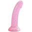 6" Sol Silicone Dildo - Glitter Stars - Cotton Candy