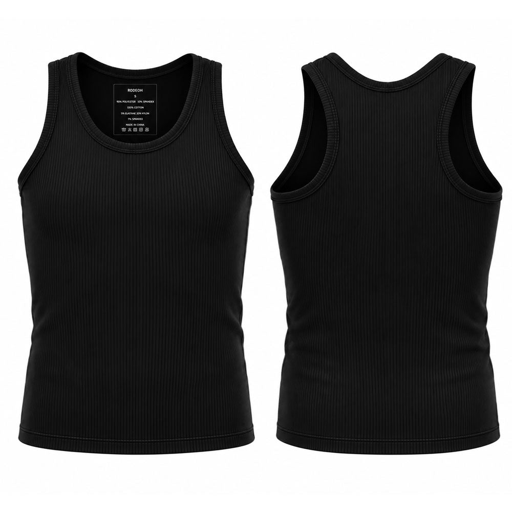 RAZOR Ribbed Compression Tank - Black