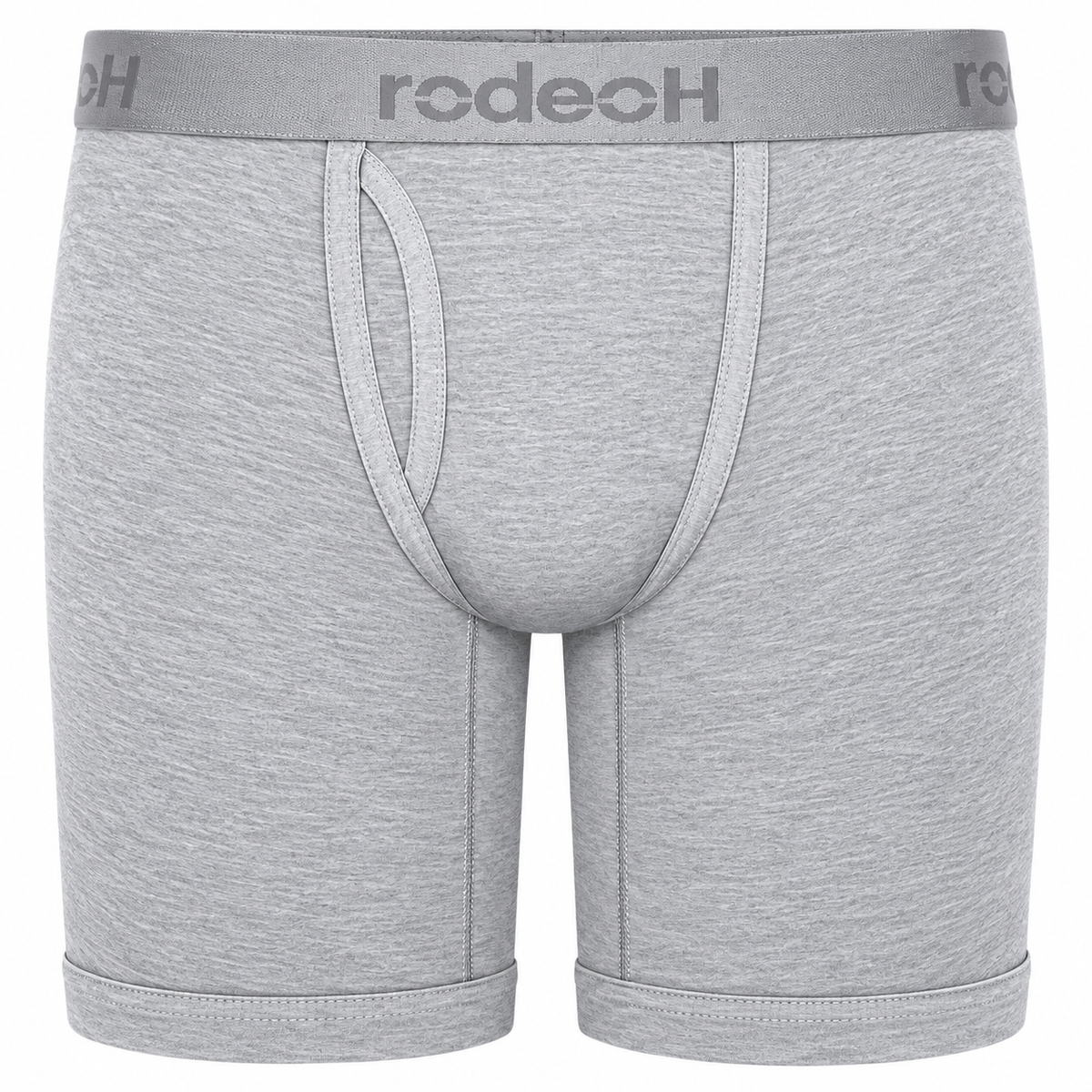 RodeoH Shift 9 inch Boxer in Light Gray Marle, front view