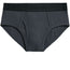 gray brief underwear with rodeoh logo waistband in black
