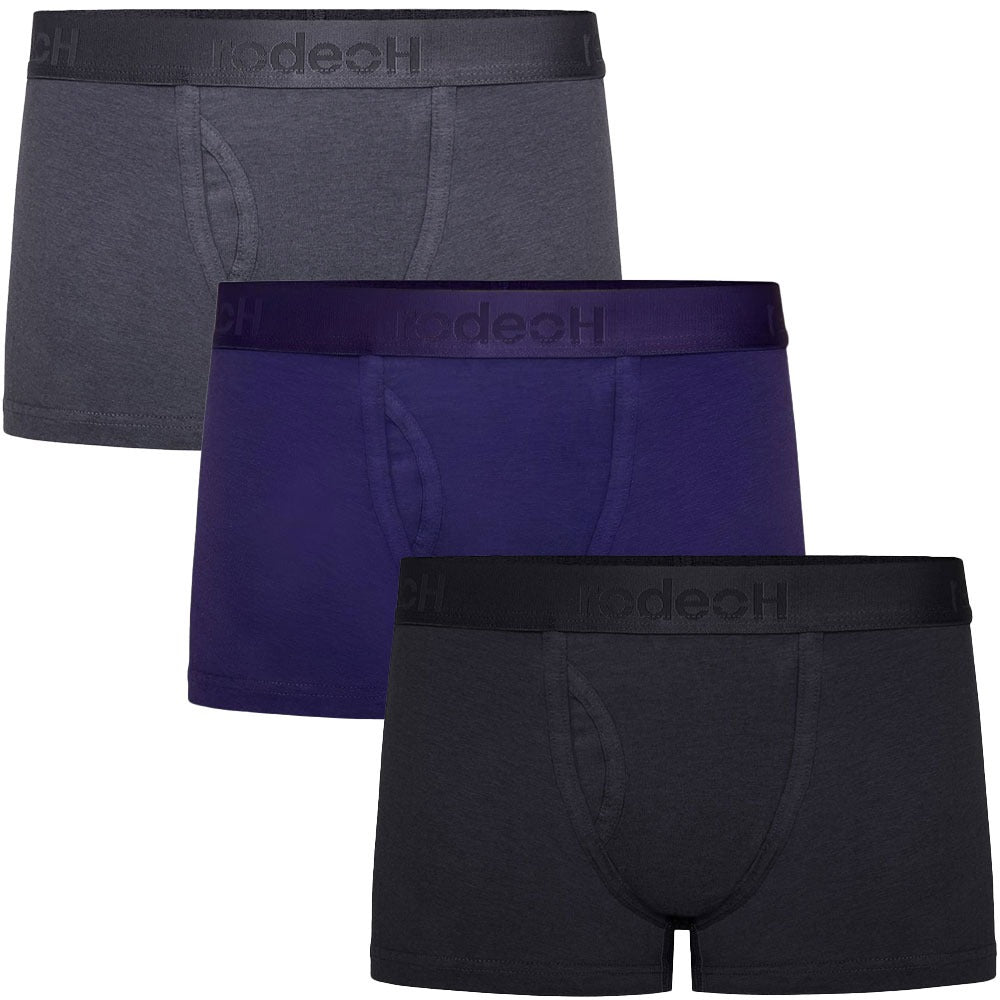 Shift Short Underwear 3 Pack - Purple, Black & Gray - Multipack