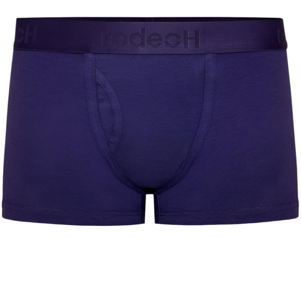 Shift short Packing Underwear in dark purple with matching satin namd form the front