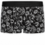 RodeoH Shift Short packer underwear in Hearts & Roses black print, from the front