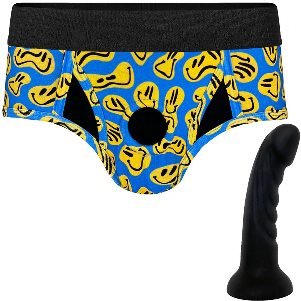 Black Tease Dildo and Smiley Harness - Build Your Own Package Deal