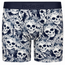 RodeoH 6 inch Top Loading Packing Boxer in Midnight Skulls print, front view