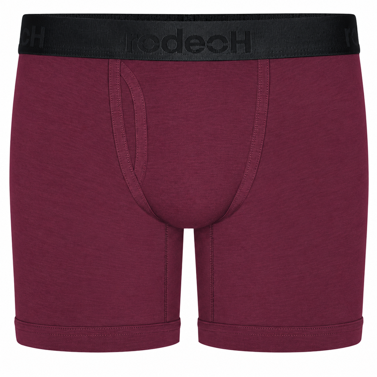6" Top Loading Boxer Packing Underwear - Claret with Black Band