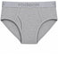 RodeoH Shift Brief Underwear in Light Gray Marle, front view