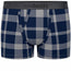 Classic Top Loading Boxer Packing Underwear - Blue Gray Plaid