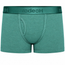 RodeoH Shift Short packer underwear in pacific teal with satin logo waistband, from the front