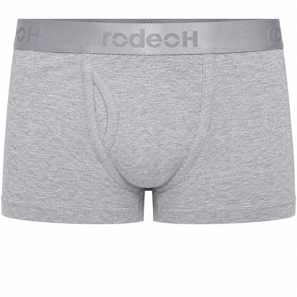 rodeoh shift short cotton shorty boxer underwear  in light gray,  from the front