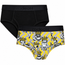 RodeoH Top Loading Brief 2 pack: one Funky Frogs print and one Black brief