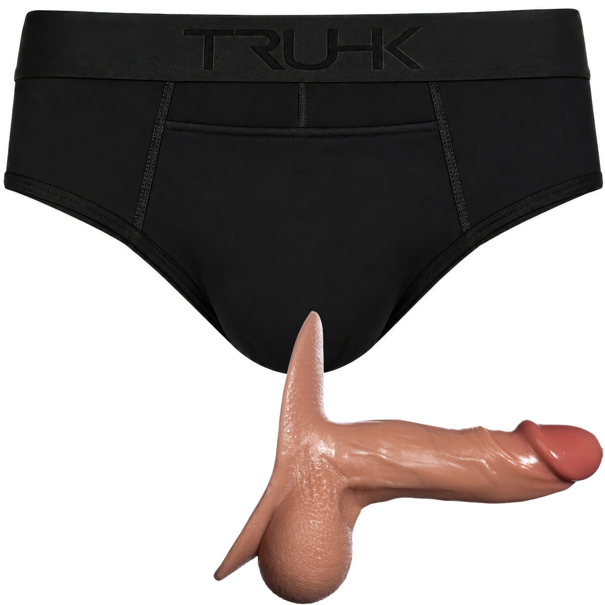 TRUHK Black Brief with SoReal Ultimate STP in Caramel