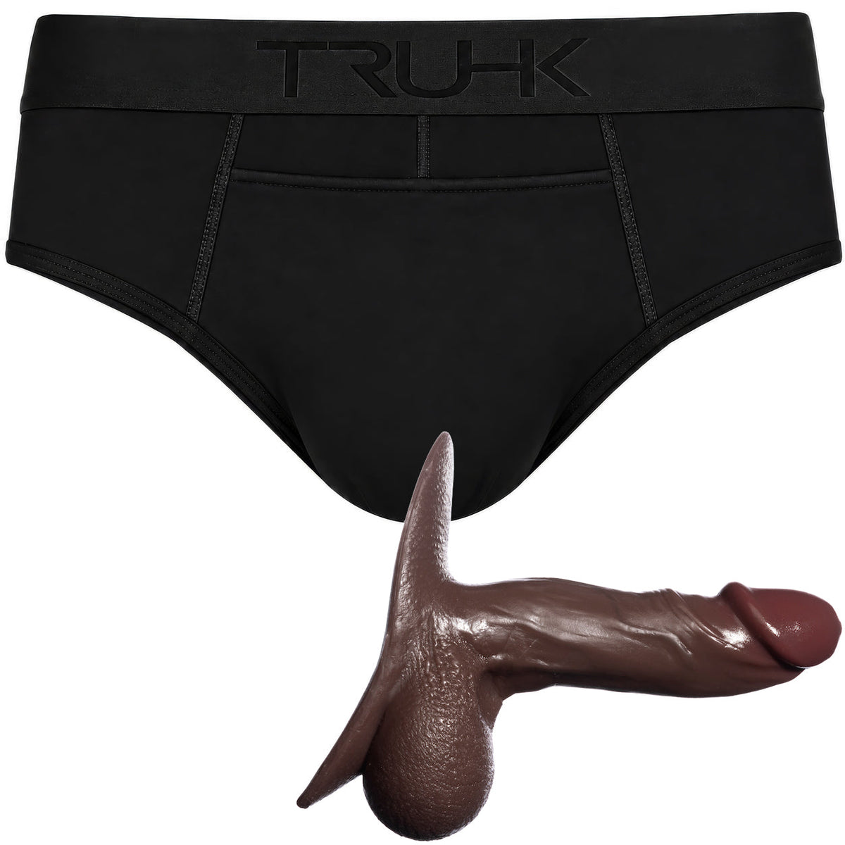TRUHK Black Brief with SoReal Ultimate STP in Chocolate