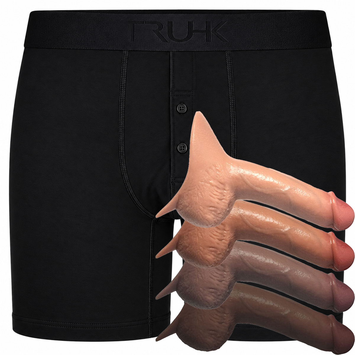 TRUHK Button Fly Boxer and SoReal Moby STP package, hero
