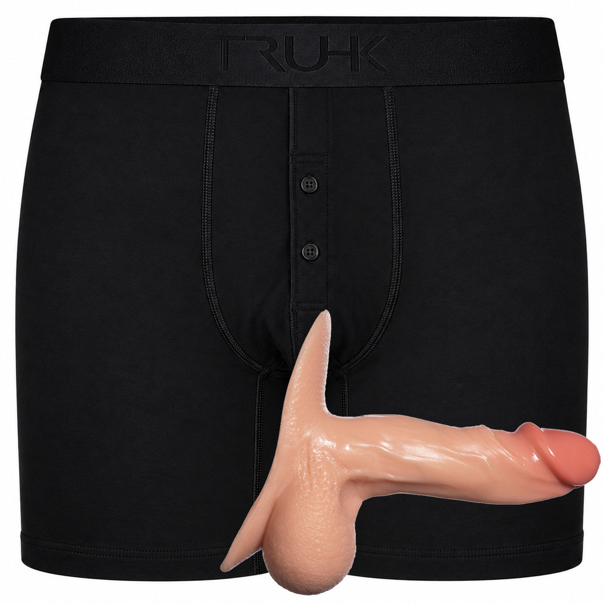 TRUHK Black Button Fly Boxer with SoReal Ultimate STP in Vanilla