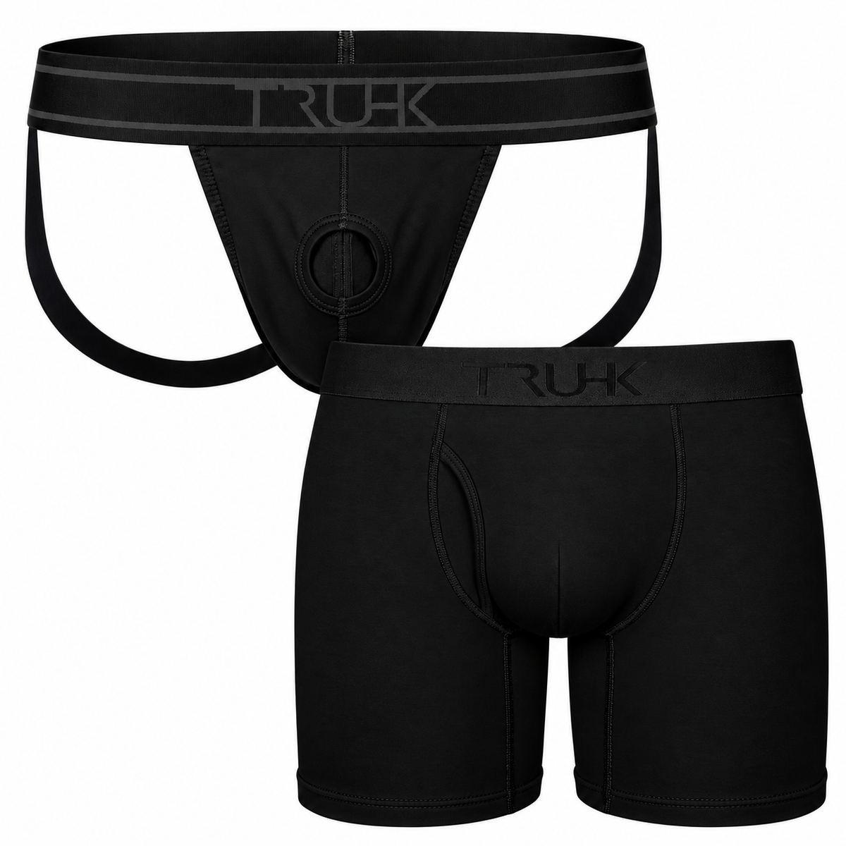 TRUHK Hybrid Boxer set in Black, jock and boxer