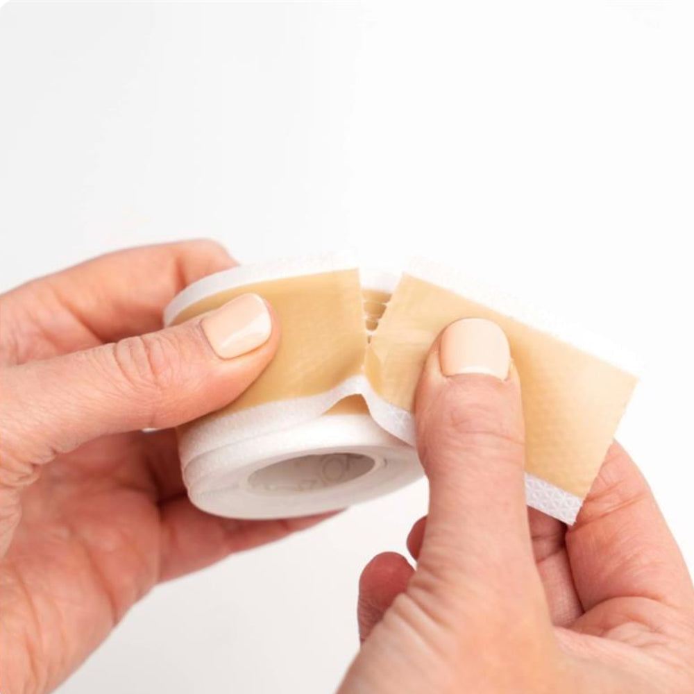 unique silicone scat tape tape being ripped at the preforations