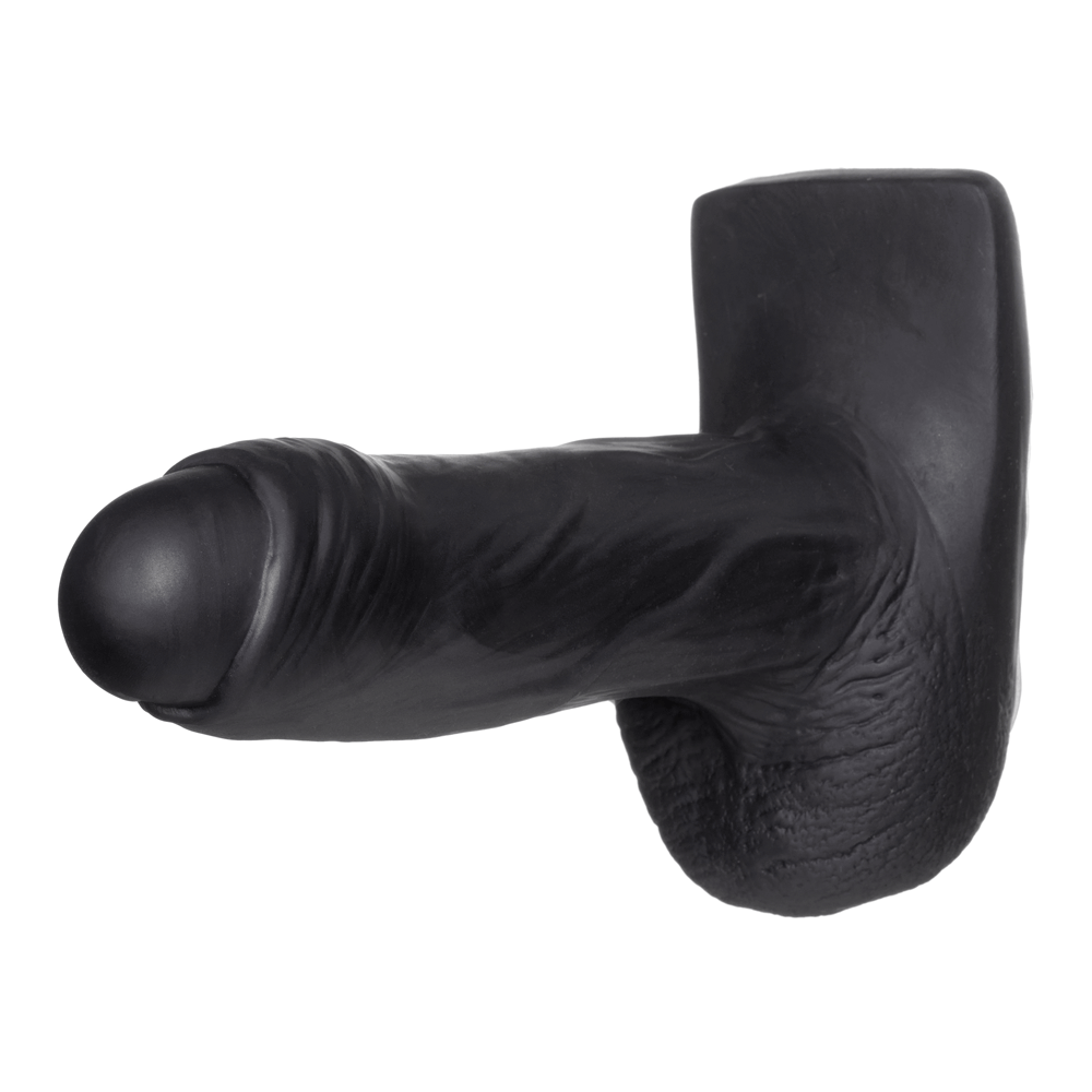 5" Fornix Uncut Dual Density Silicone Dildo - Black - RodeoH