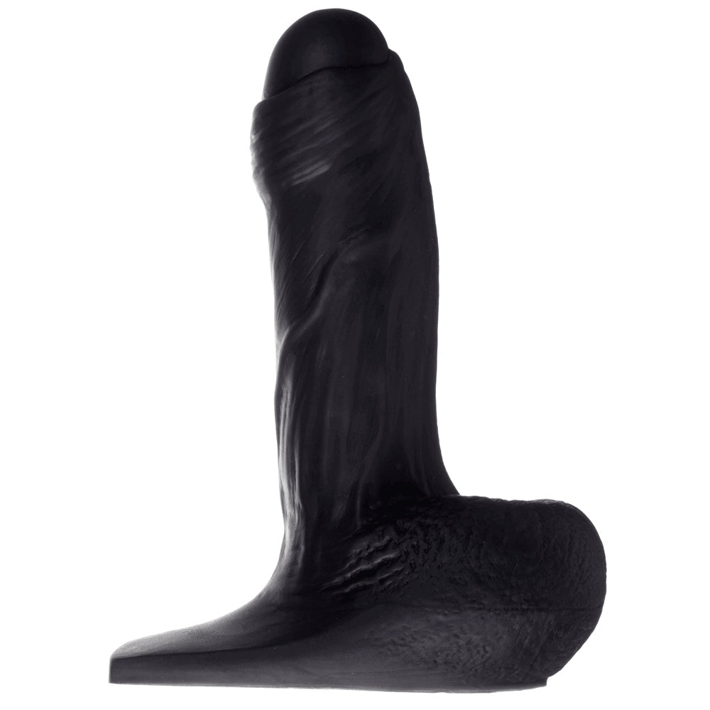 5" Fornix Uncut Dual Density Silicone Dildo - Black - RodeoH