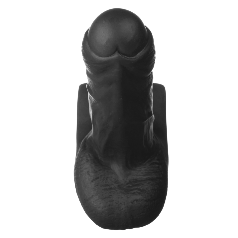 5" Fornix Uncut Dual Density Silicone Dildo - Black - RodeoH