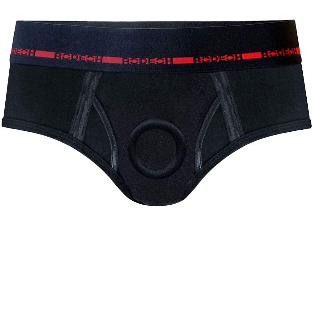 2.0" Brief+ Harness - Black & Red