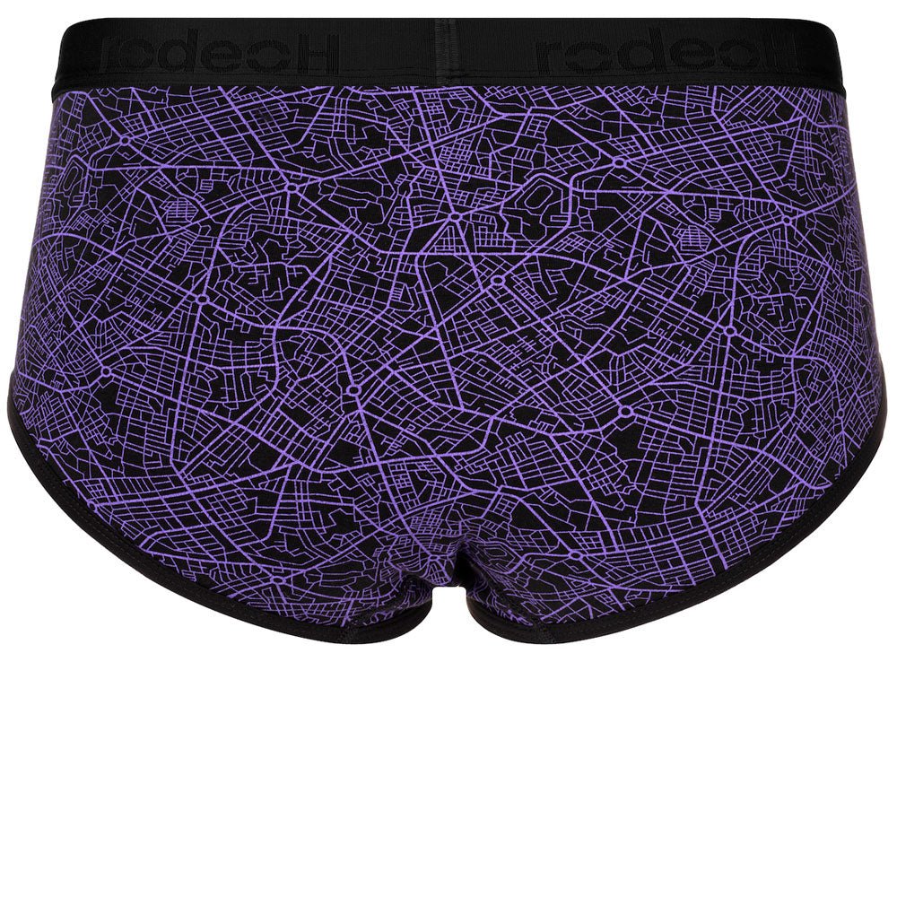 Top Loading Brief Packer Underwear - Geometric Purple - RodeoH